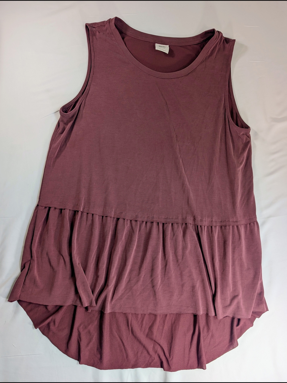 MOTE Anthropologie Pepulum Sleeveless Tank Top in Dusty Mauve